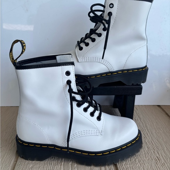 Dr. Martens White and Black Boots - Picture 2 of 15